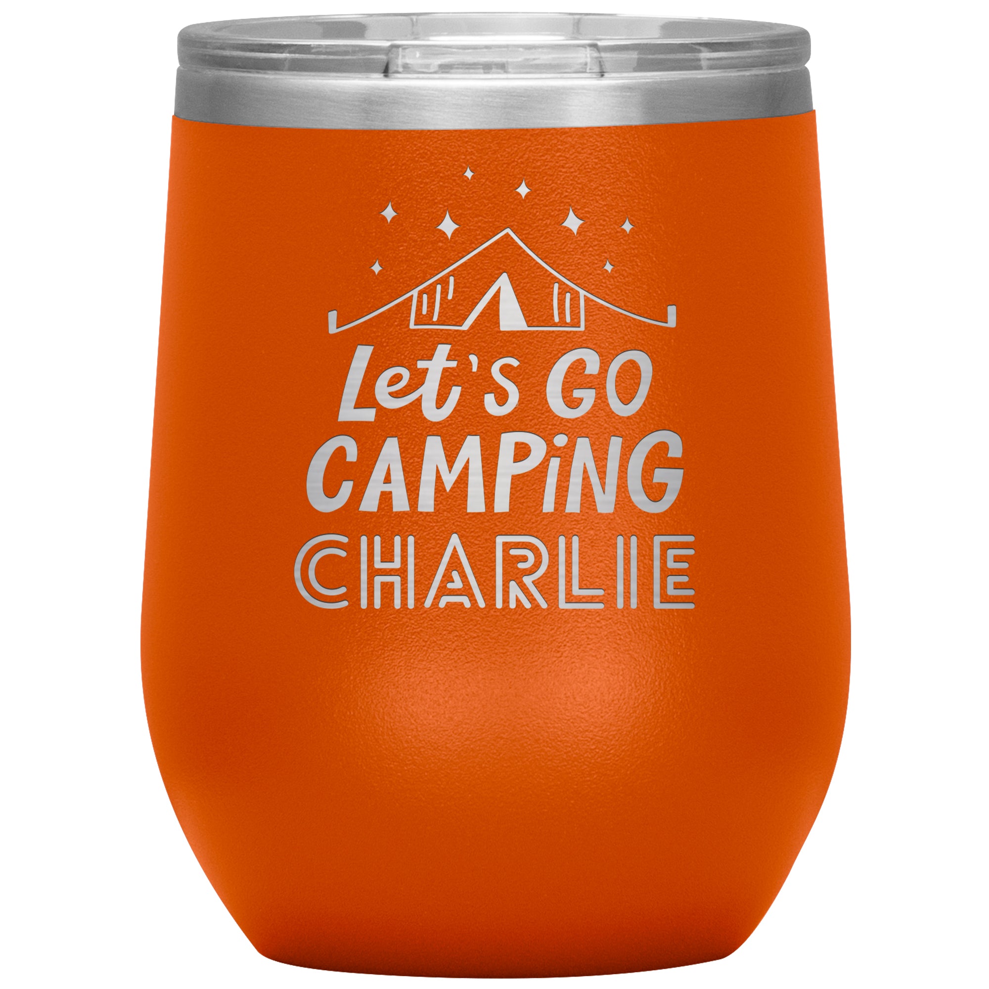 Let's Go Camping Personalized Travel Mug