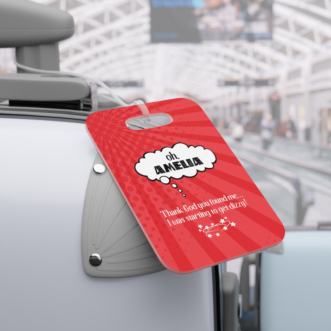 Retro Luggage Personalized Suitcase ID Tag
