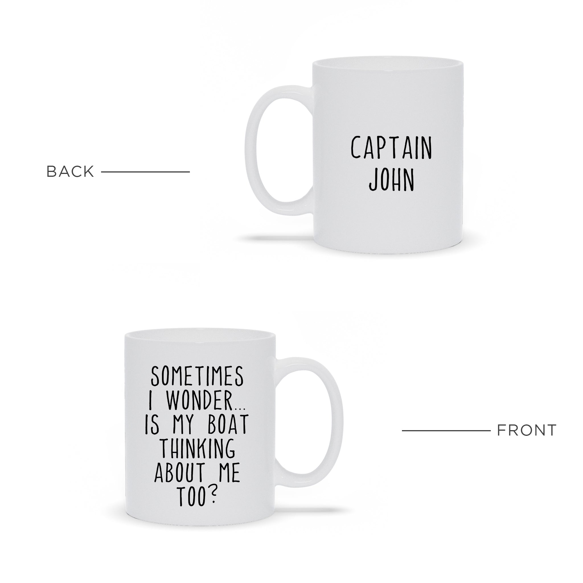 Sometimes I Wonder Custom Ceramic Coffee Mug