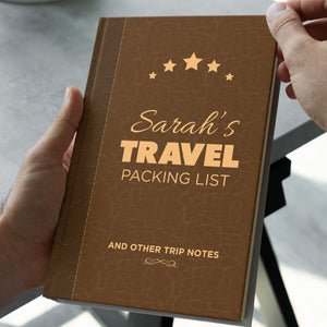 Travel Packing List & Notes Journal