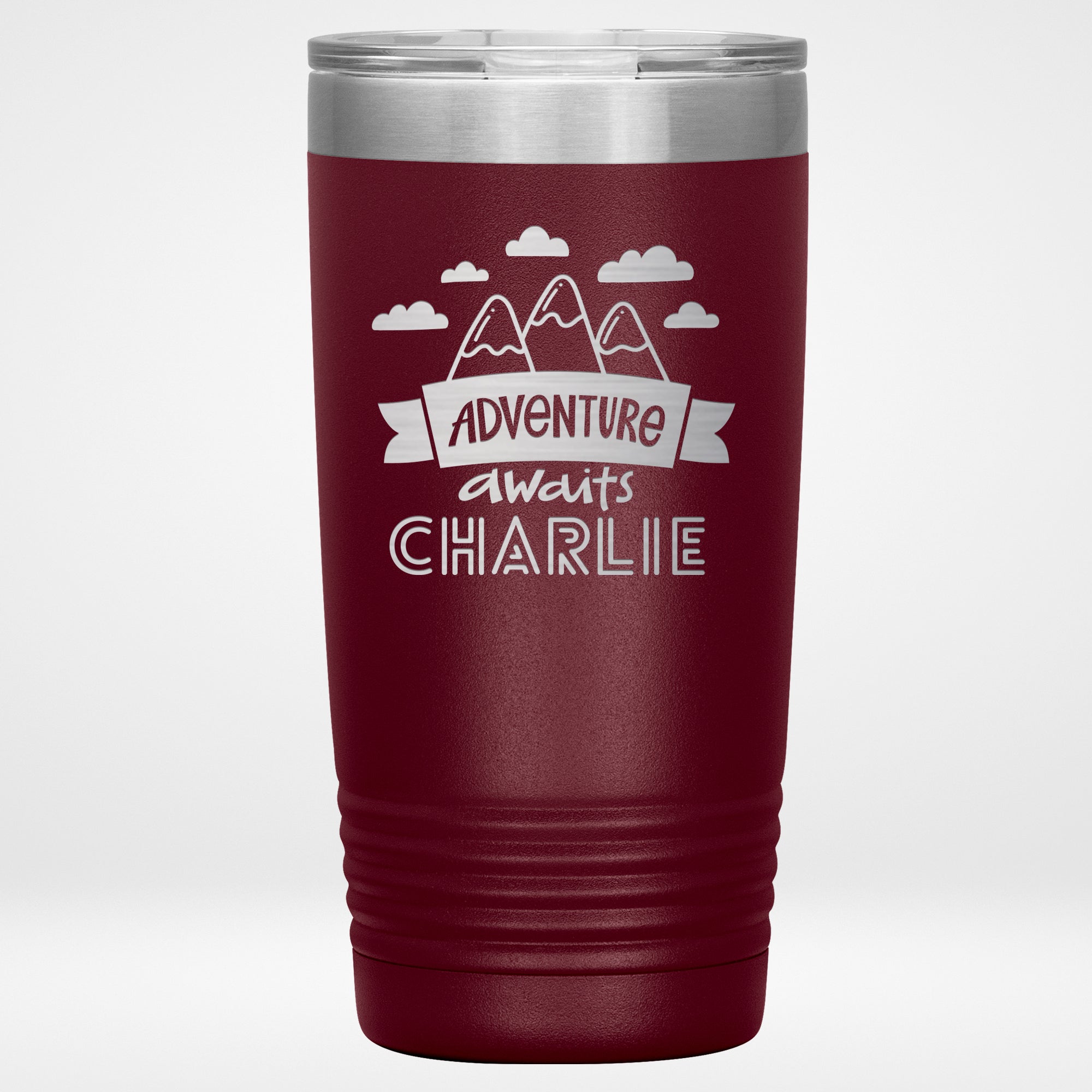 Adventure Awaits Engraved Stainless Steel Tumbler