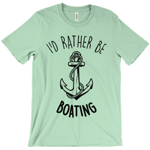 I'd Rather Be Boating - Anchor T-Shirt