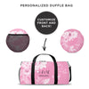 Personalized Floral Weekender Duffle Bag