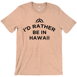 The "I'd Rather Be In..." Custom Tee - Unisex Travel Shirt