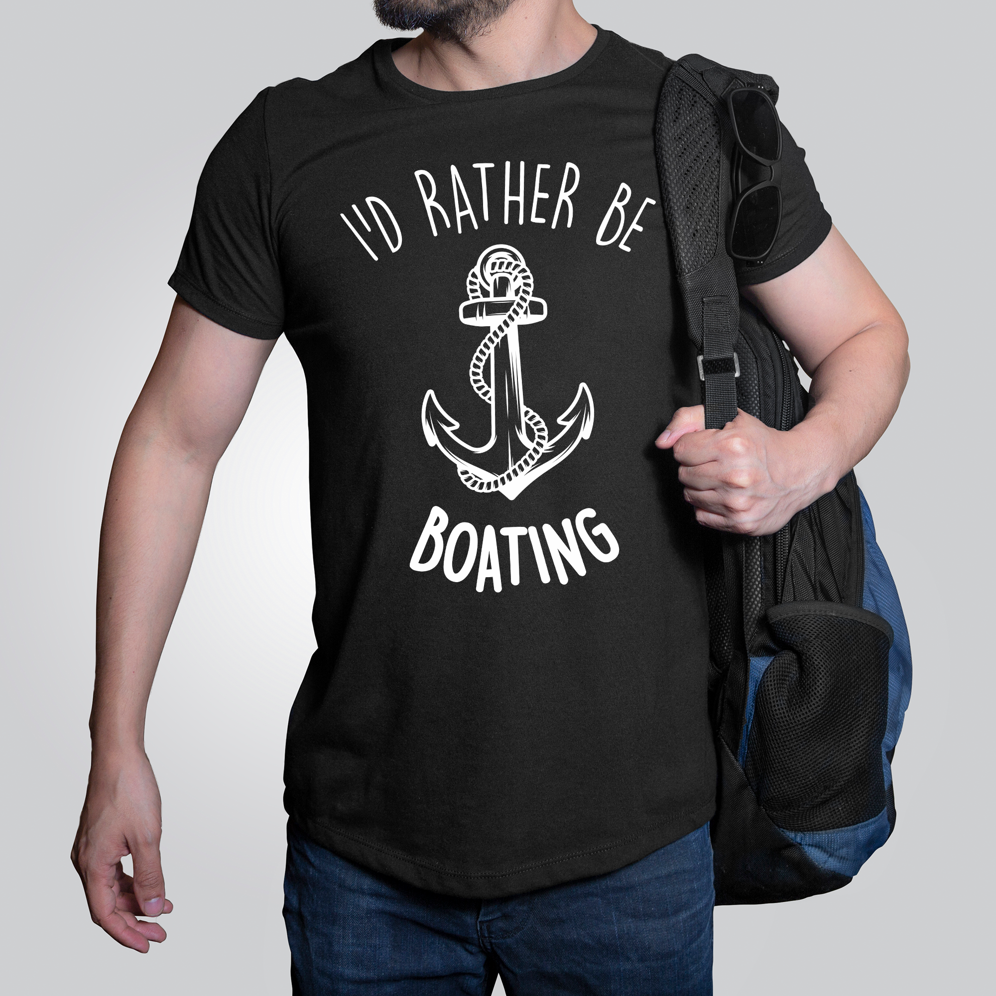 I'd Rather Be Boating - Anchor T-Shirt