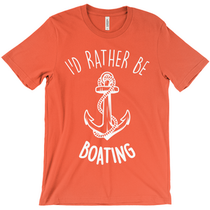 I'd Rather Be Boating - Anchor T-Shirt