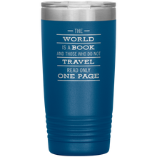 The World Is A Book Travel Mug - Stainless Steel 20oz Tumbler For All Occasions