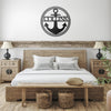 Anchor & Rope Custom Metal Art Sign