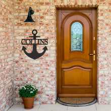 Personalized Metal Anchor Family Name Sign