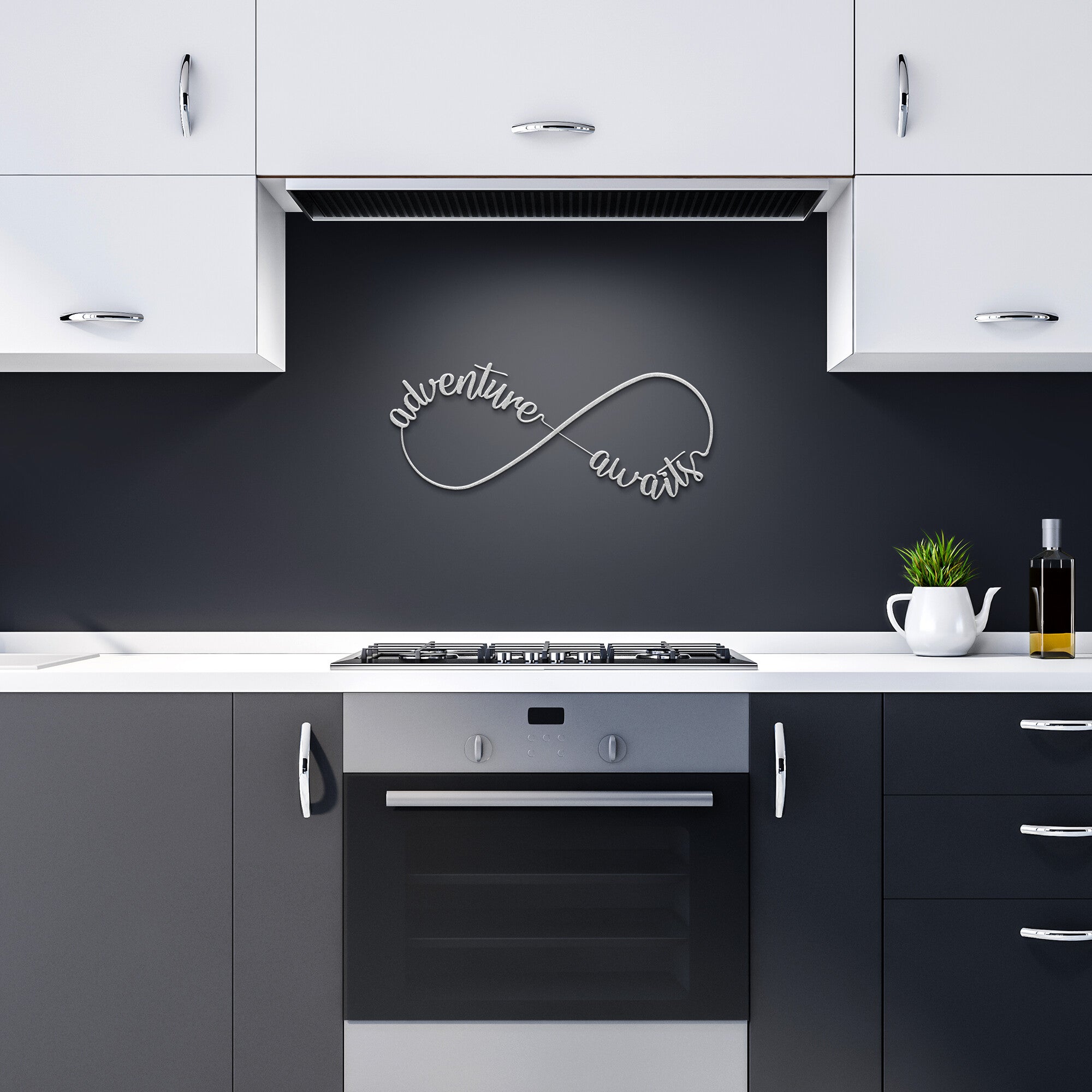 Adventure Awaits Metal Infinity Wall Sign