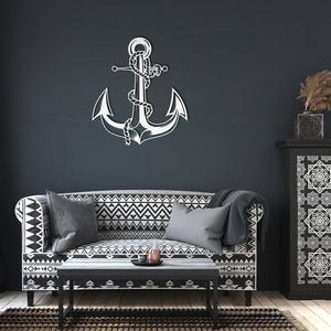 Anchor & Rope Metal Wall Art