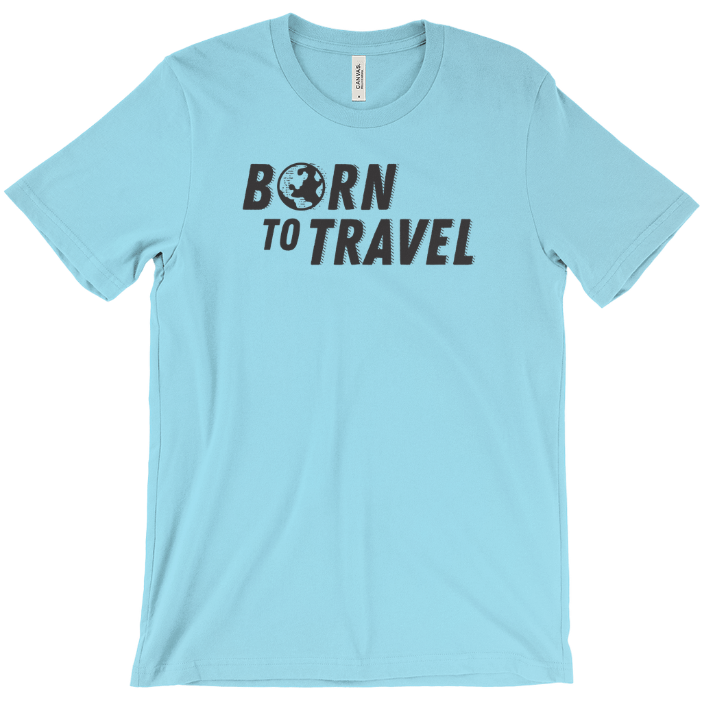 The Born To Travel Unisex T-Shirt - Cool Unisex Tee For Any Wanderer. Globe Version!