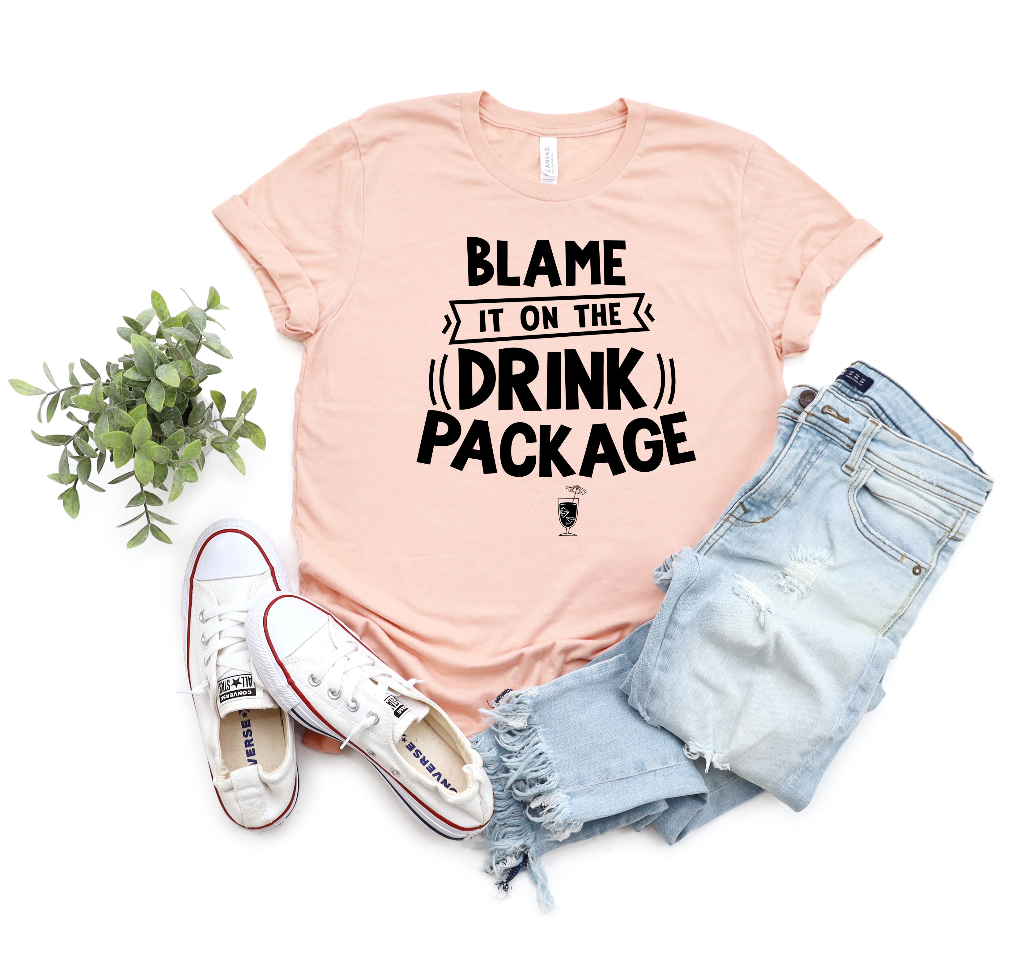 Blame It On The Drink Package - Funny Vacation Shirt