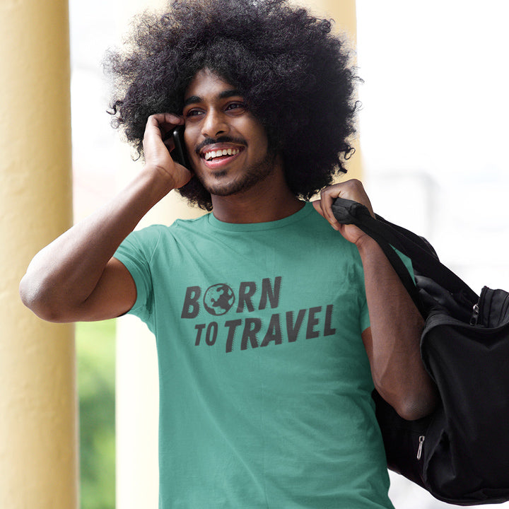 The Born To Travel Unisex T-Shirt - Cool Unisex Tee For Any Wanderer. Globe Version!