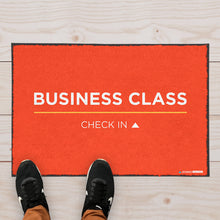 Business Class Check In - Fun Welcome Mat For Any Office