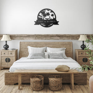 Welcome To Paradise Custom Name Sign