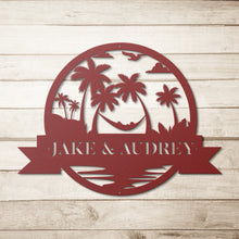 Welcome To Paradise Custom Name Sign