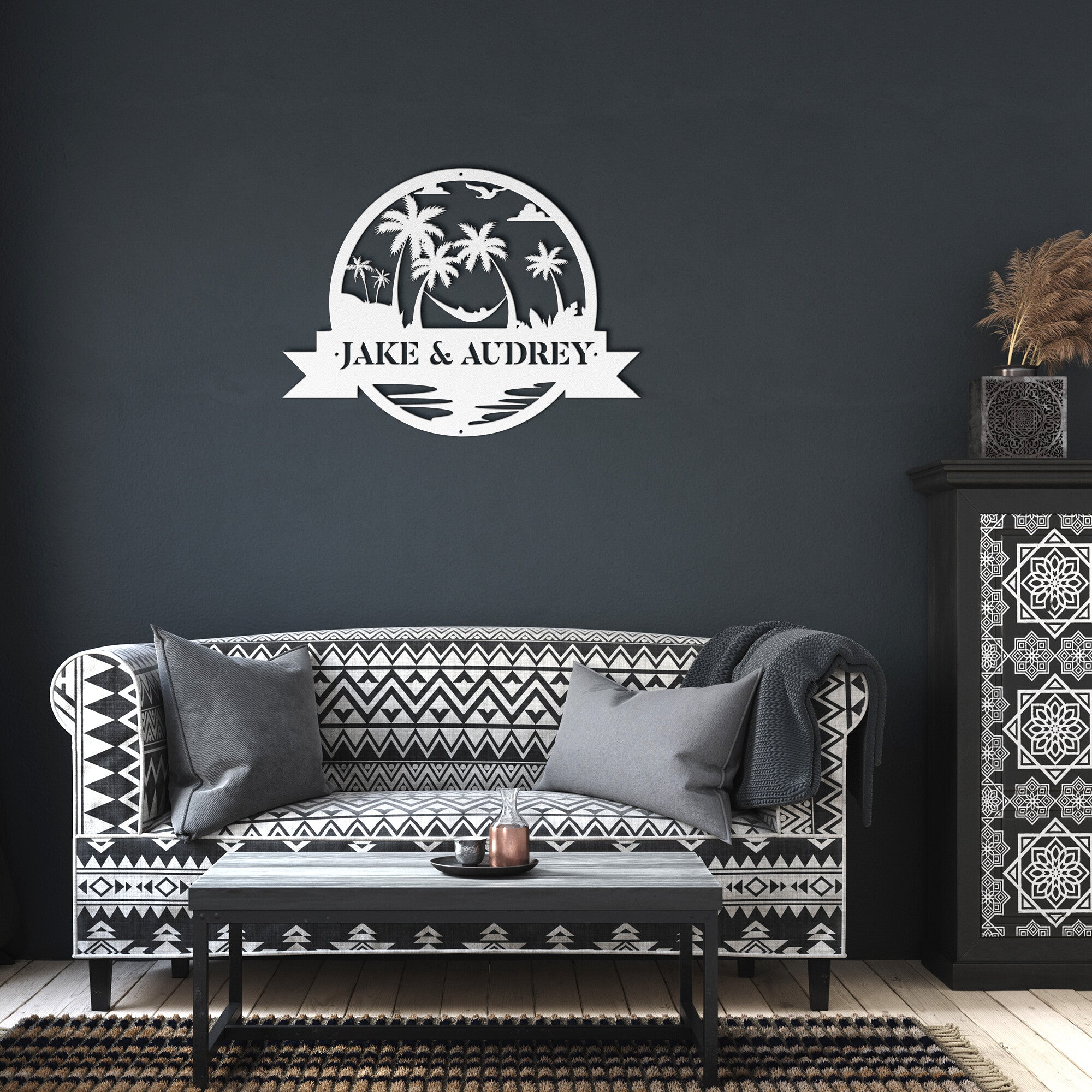 Welcome To Paradise Custom Name Sign