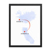Load image into Gallery viewer, Customized &quot;Long-Distance Love&quot; Art Print