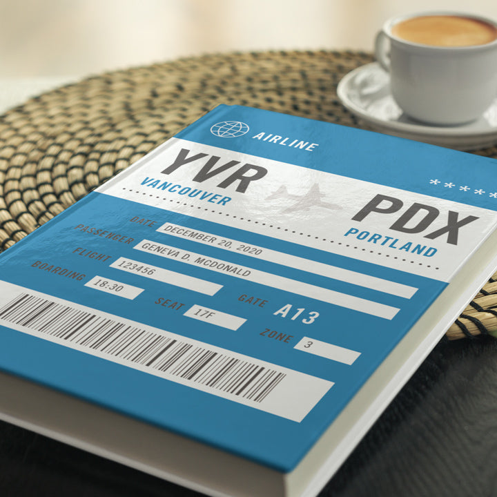 The Iconic Personalized Boarding Pass Journal