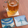 Load image into Gallery viewer, Boarding Pass Coaster Set - Set Of 6! Aviation Inspired Cork Coasters