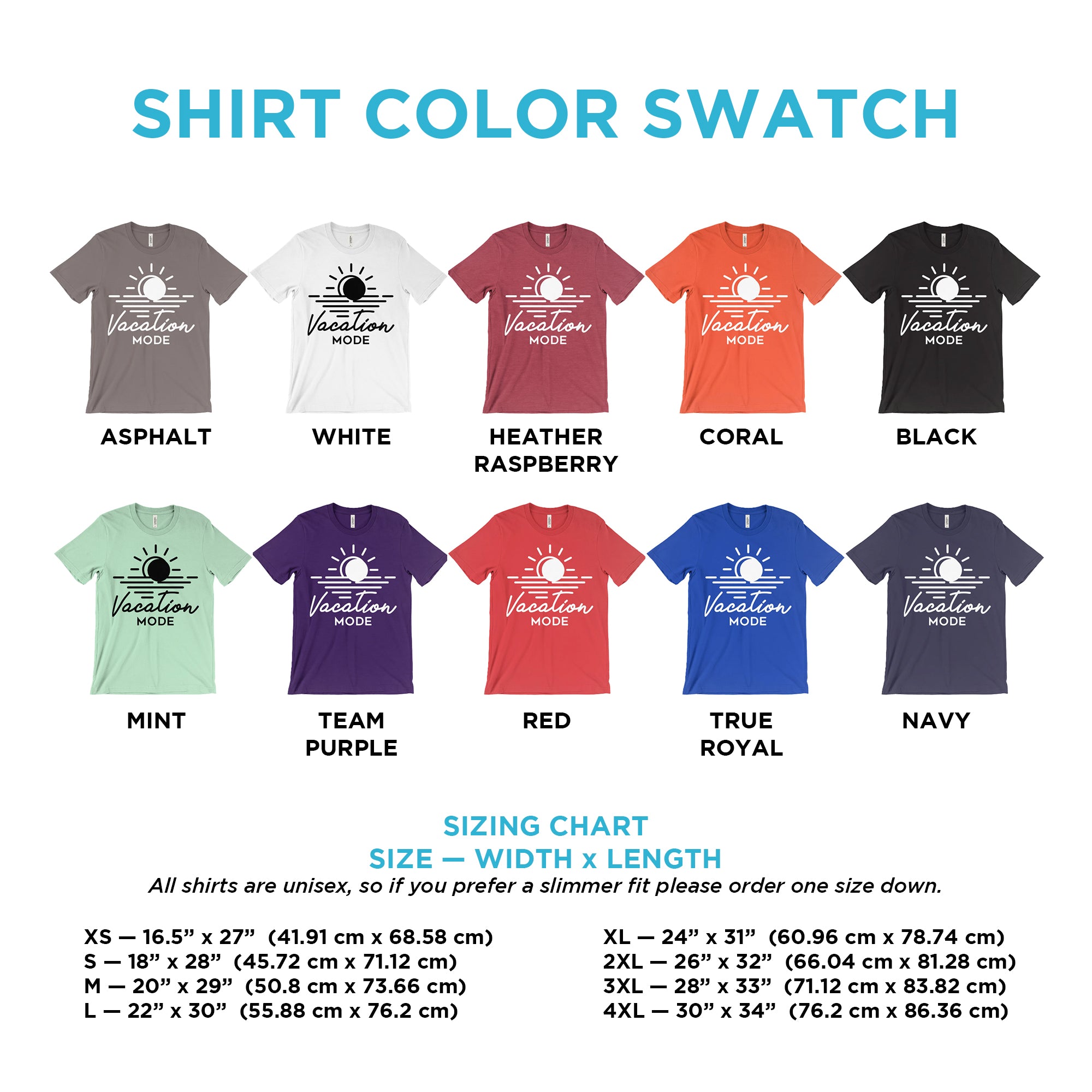 Vacation Mode Unisex Shirt