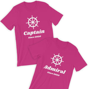 Captain & Admiral T-Shirt Bundle / His & Her