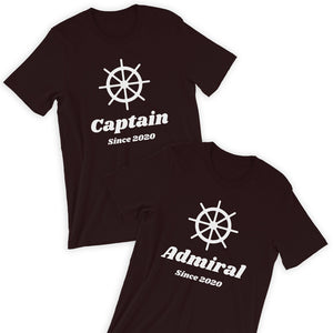 Captain & Admiral T-Shirt Bundle / His & Her