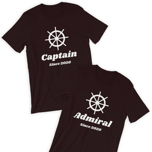 Captain & Admiral T-Shirt Bundle / His & Her
