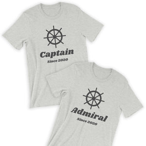 Captain & Admiral T-Shirt Bundle / His & Her