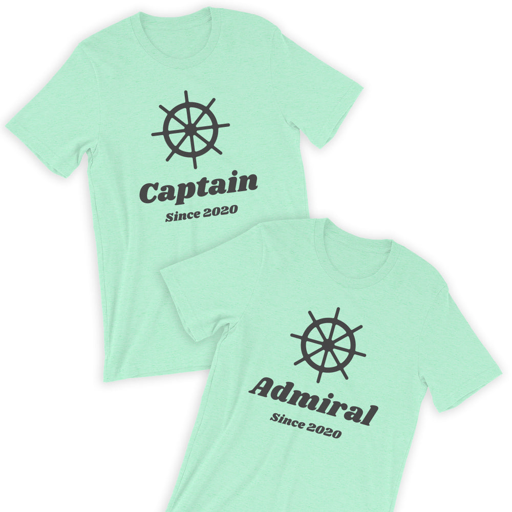 Captain & Admiral T-Shirt Bundle / His & Her