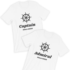 Captain & Admiral T-Shirt Bundle / His & Her
