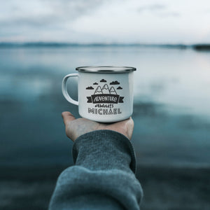 Personalized Adventure Awaits Camping Mug