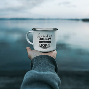Enamel Boat Owner Camping Gift Travel Mug