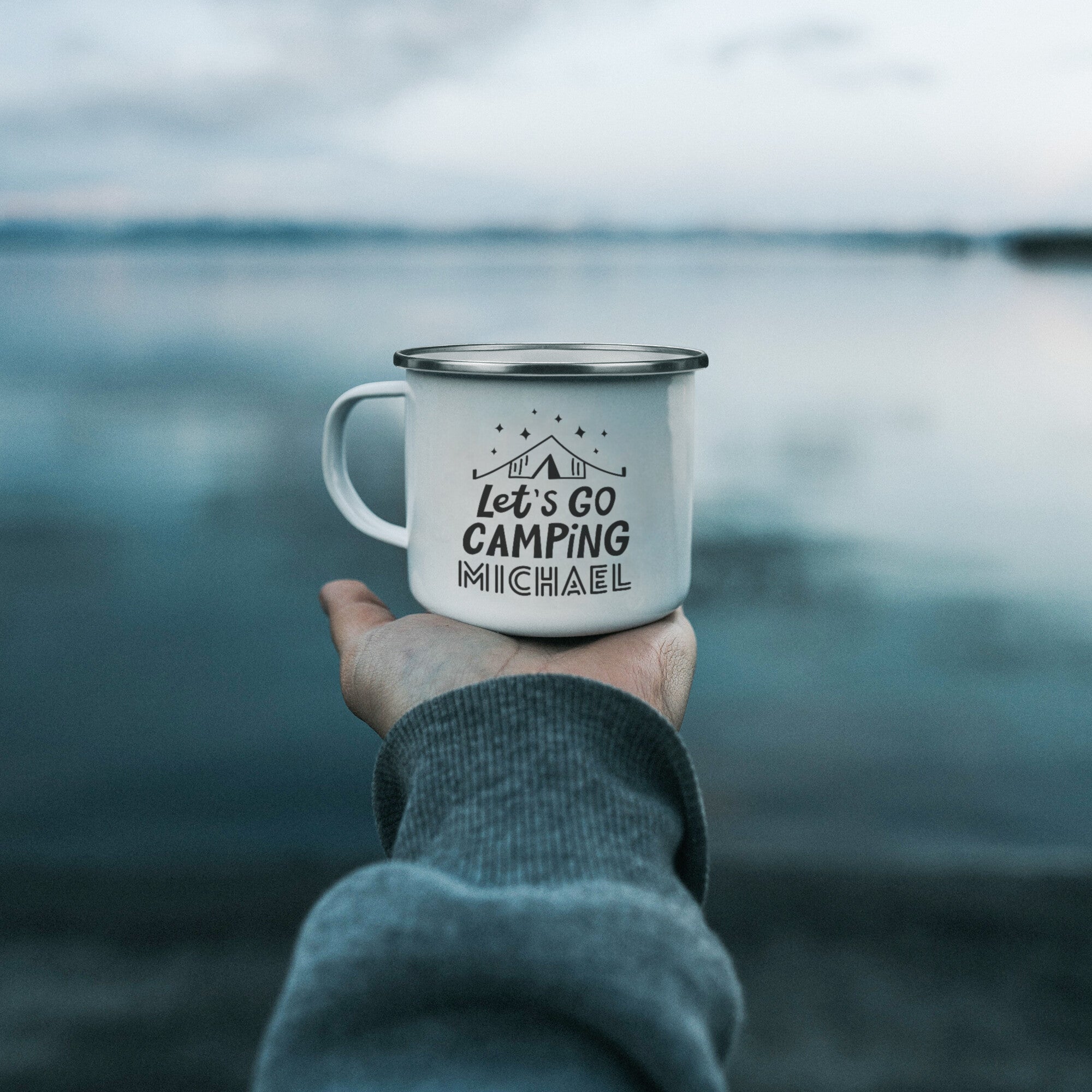 Let's Go Camping Personalized Mug