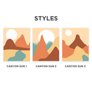 Abstract Canyon Art Poster