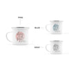 Load image into Gallery viewer, Custom Coordinates Enamel Mug - Lat/Long Gift For Him Or Her