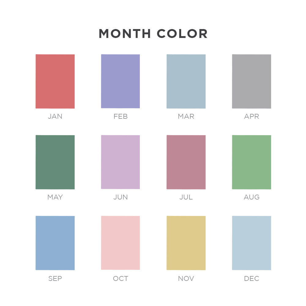 Birth Month Flower Travel Notebook