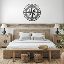 Classic Nautical Compass Metal Wall Art