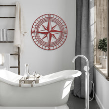 Classic Nautical Compass Metal Wall Art