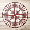 Classic Nautical Compass Metal Wall Art
