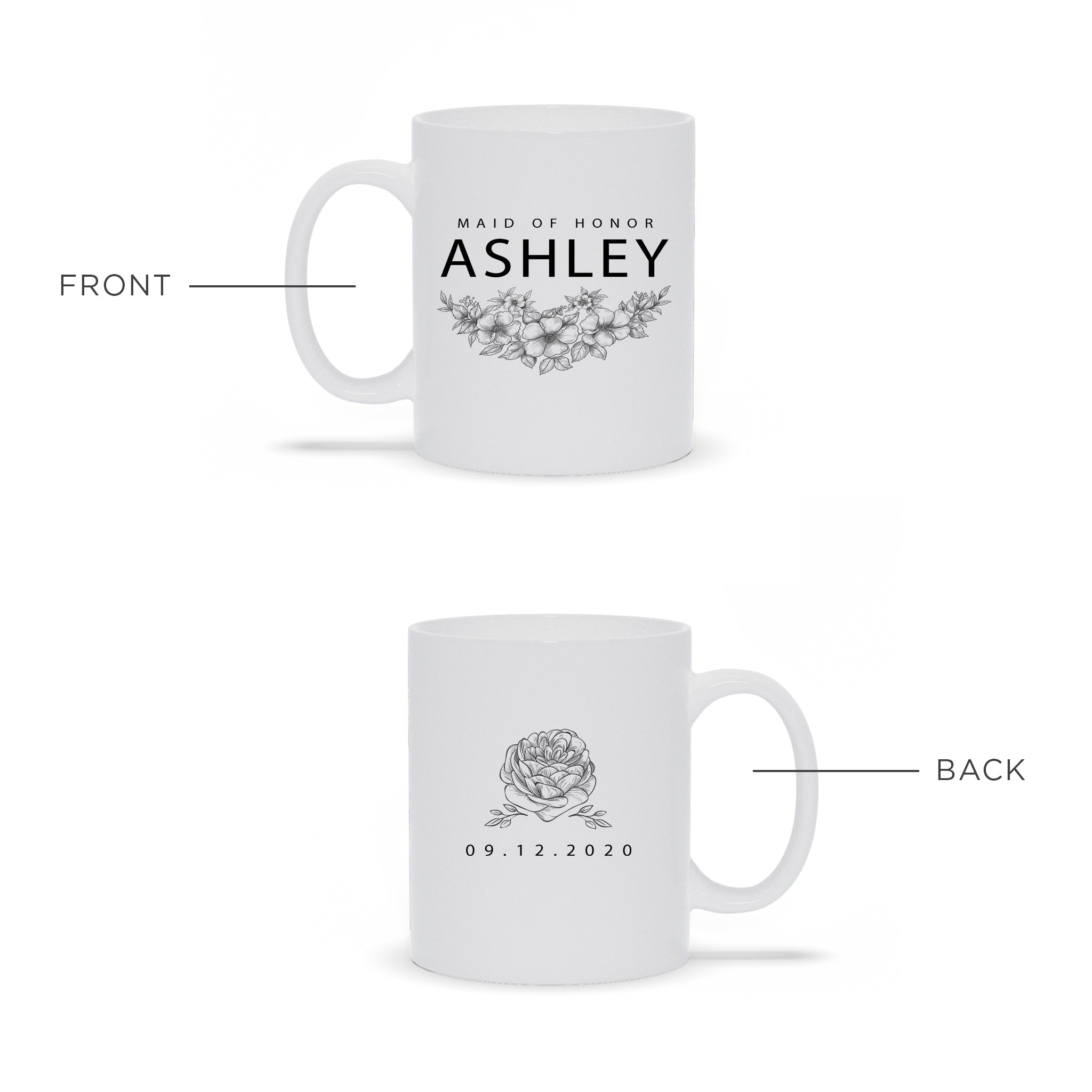 Custom Bridesmaid Coffee Mug