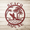 Beach House Sign - Metal Beach House Decor
