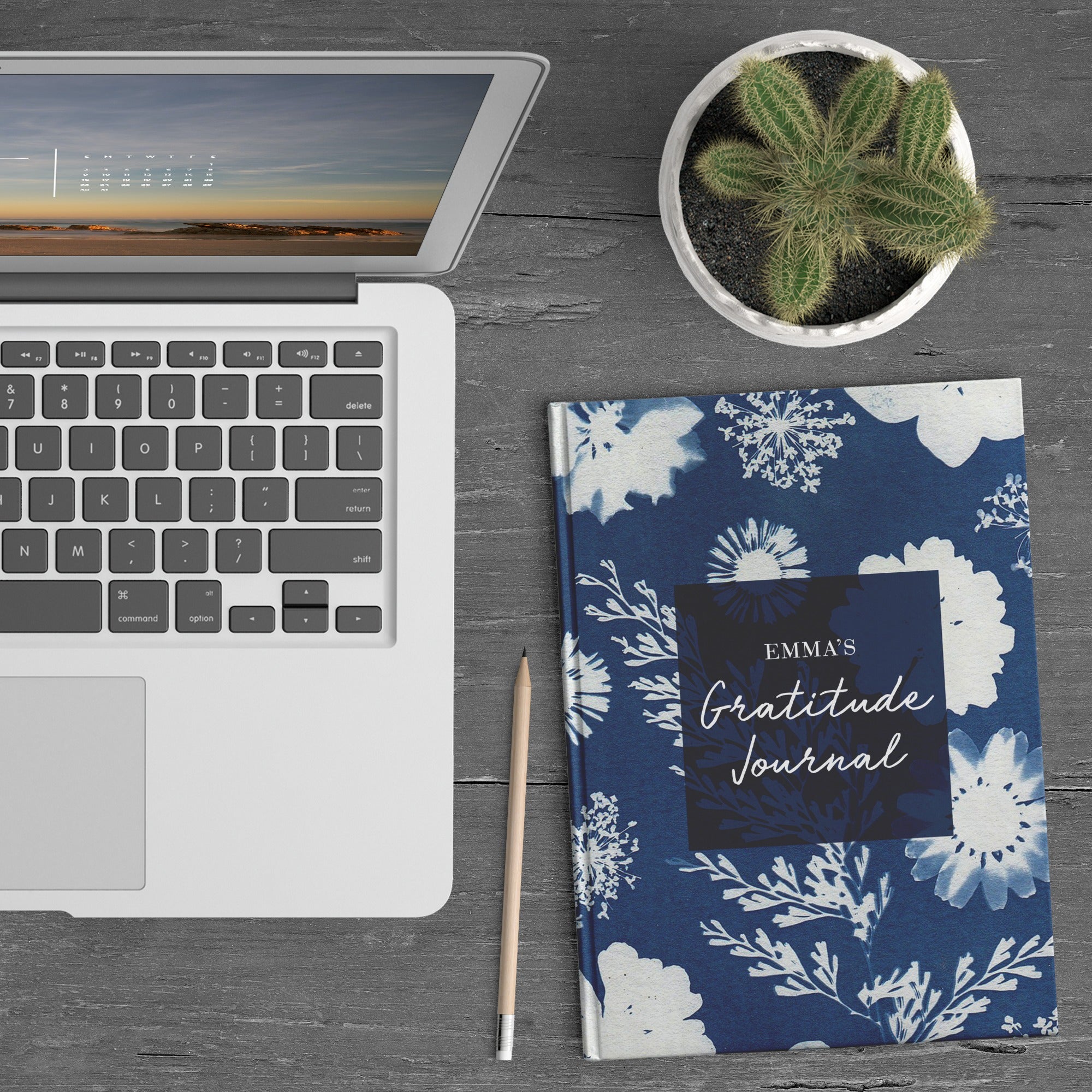 Pressed Flower Gratitude Journal (Personalized!)
