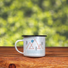 Load image into Gallery viewer, Happy Camper Enamel Camping Mug - White, 10 Ounce (295 ml), Eco-Friendly Camp Mug