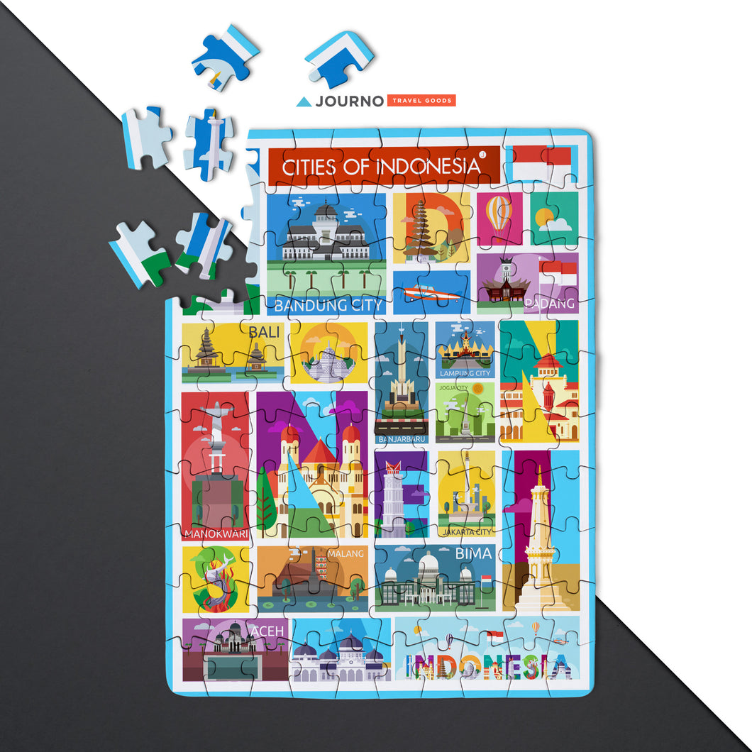 Cities of Indonesia - Travel Jigsaw Puzzle