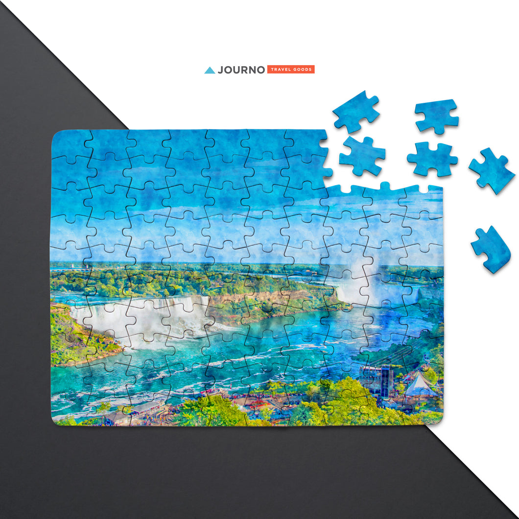Niagara Falls Puzzle - Cool Watercolor Travel Puzzle