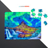 Icelandic Northern Lights Puzzle - Fun Jigsaw Puzzle
