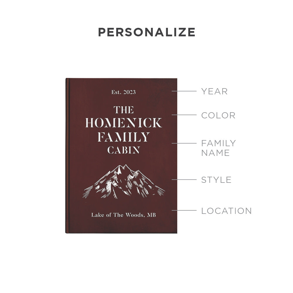 Personalized Family Cabin Journal