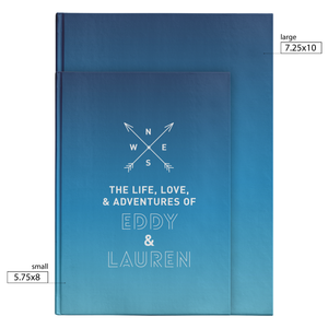Personalized Couples Travel Notebook